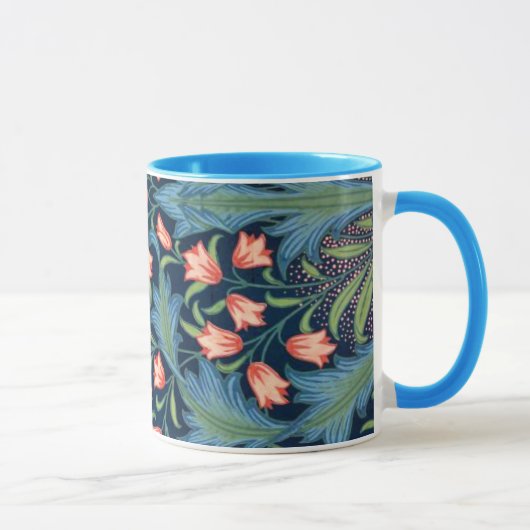 Vintage-William-Morris-Blumenmuster Tasse (Rechts)