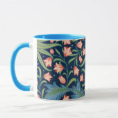 Vintage-William-Morris-Blumenmuster Tasse (Links)