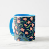 Vintage-William-Morris-Blumenmuster Tasse (Vorderseite Links)