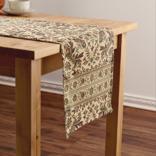 Vintage William Morris Bullerswood Teppich Floral Kurzer Tischläufer