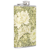 Vintage-William-Morris-Chrysanthemen-Muster Flachmann (Rechts)