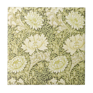 Vintage-William-Morris-Chrysanthemen-Muster Fliese