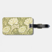 Vintage-William-Morris-Chrysanthemen-Muster Gepäckanhänger (Rückseite horizontal)