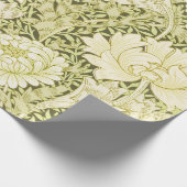 Vintage-William-Morris-Chrysanthemen-Muster Geschenkpapier (Ecke)
