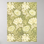 Vintage-William-Morris-Chrysanthemen-Muster Poster (Vorne)