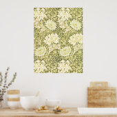 Vintage-William-Morris-Chrysanthemen-Muster Poster (Küche)