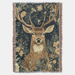 Vintage-William-Morris-Cottage-Core-Hirsch-und-Lau Decke