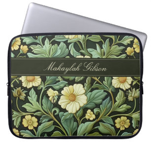 Vintage William Morris Frühlingsblumen Laptopschutzhülle