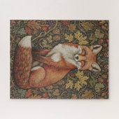 Vintage-William-Morris-Fuchs-Wald-Kunst Puzzle (Horizontal)