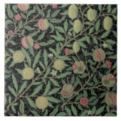 Vintage-William-Morris-Granatäpfel-Fruchtmuster Fliese (Vorderseite)