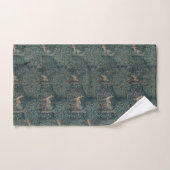 Vintage William Morris Grünwaldtiere Badhandtuch Set (Handtuch)
