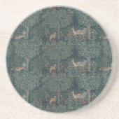 Vintage William Morris Grünwaldtiere Getränkeuntersetzer (Vorne)