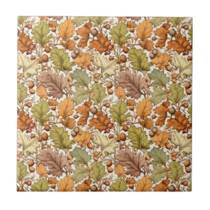 Vintage William Morris Herbstblatt Beere Fliese
