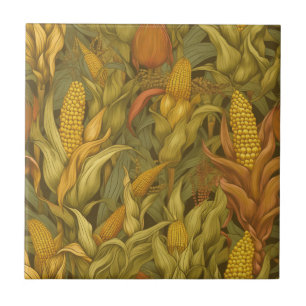 Vintage William Morris Herbstmais Fliese