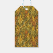 Vintage William Morris Herbstmais Geschenkanhänger (Vorderseite)