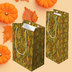 Vintage William Morris Herbstmais Mittlere Geschenktüte