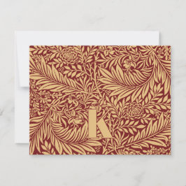 Vintage William Morris Larkspur Musterkarte Mitteilungskarte