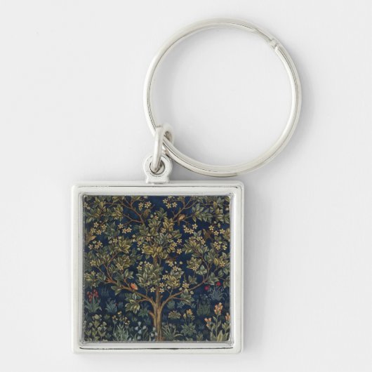 Vintage William Morris–Lebensbaum Schlüsselanhänger (Vorne)