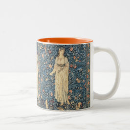 Vintage William Morris Malerei - Flora Zweifarbige Tasse