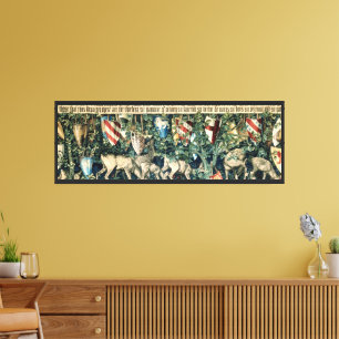 Vintage William Morris mittelalterlicher Artus- St Leinwanddruck