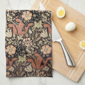 Vintage-William-Morris-Muster. Geschirrtuch (Viertel Falte)