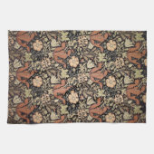 Vintage-William-Morris-Muster. Geschirrtuch (Horizontal)
