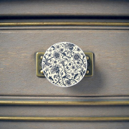 Vintage-William-Morris-Muster Keramikknauf