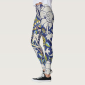 Vintage-William-Morris-Muster Leggings (Links)