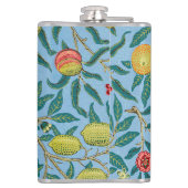 Vintage-William-Morris-Muster 'Vier Früchte' Flachmann (Rückseite)