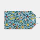 Vintage-William-Morris-Muster 'Vier Früchte' Geschenkanhänger (Vorderseite (Horizontal))