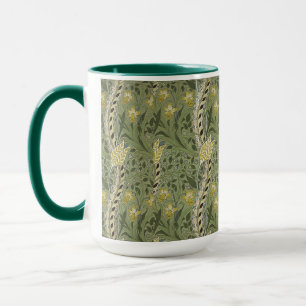 Vintage William Morris Osterglocke Florales Gelb Tasse