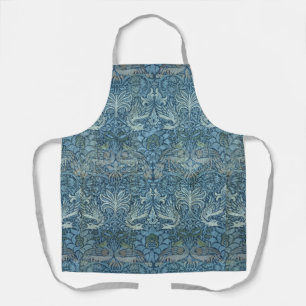 Vintage William Morris Pfau und Drache Schürze