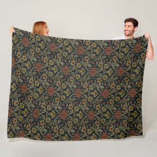Vintage William Morris Rose und Lilie Fleecedecke