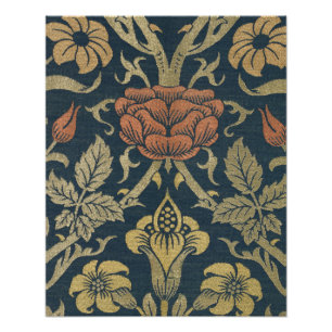 Vintage William Morris Rose und Lilie Fotodruck