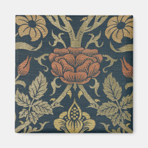 Vintage William Morris Rose und Lilie Magnet