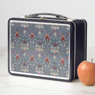 Vintage-William-Morris-Schlangenkopf-Schachblume-R Metall Brotdose