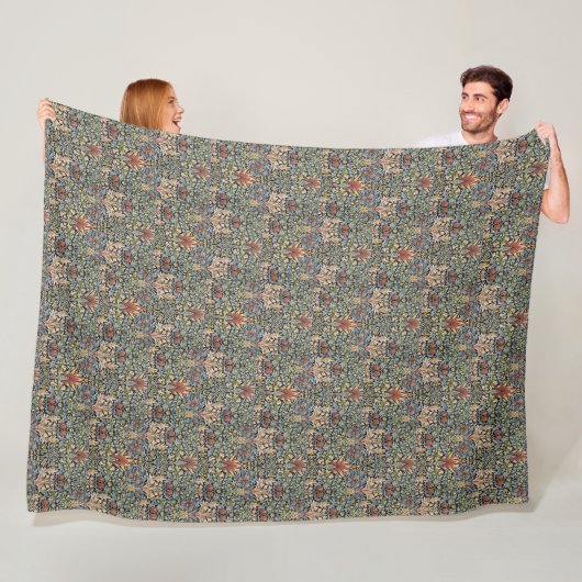 Vintage William Morris Snakehead Fleecedecke (Beispiel)