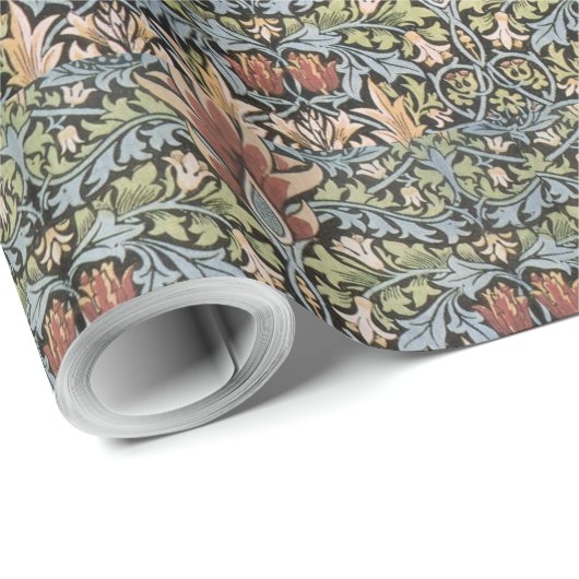 Vintage William Morris Snakehead Geschenkpapier (Rolleneckpunkt)