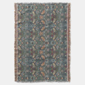 Vintage William Morris Strawberry Thief Decke (Vorderseite Vertikal)