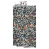 Vintage William Morris Strawberry Thief Flachmann (Links)