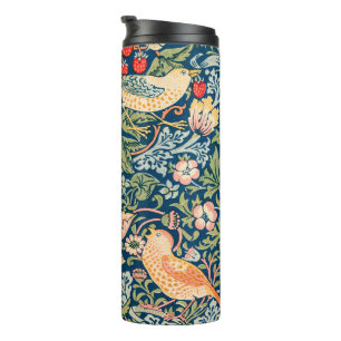 Vintage-William-Morris-''Strawberry-Thief''-Muster Thermosbecher