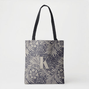 Vintage-William-Morris-Tagetes-Muster-Monogramm Tasche