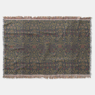 Vintage William Morris Violett und Akelei Decke