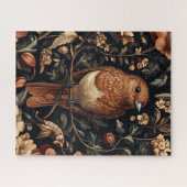 Vintage-William-Morris-Vogel-Laub-Kunst Puzzle (Horizontal)