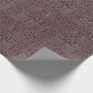 Vintage William Morris Waldkaninchen-Vogel-Laub Geschenkpapier