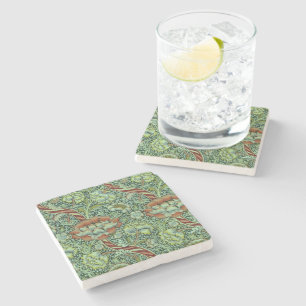 Vintage-William-Morris-Wandle-Muster Steinuntersetzer