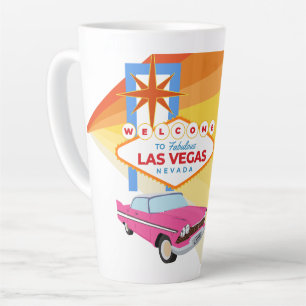 Vintage Willkommen im fabulösen Las Vegas 1 Souven Milchtasse