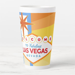 Vintage Willkommen im fabulösen Las Vegas 2 Souven Milchtasse