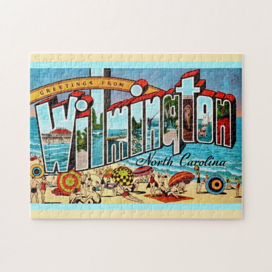 Vintage Wilmington NC 11x14 Puzzle (Horizontal)