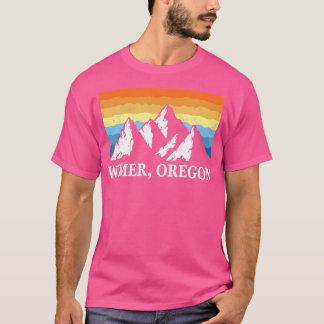 Vintage Wimer Oregon Bergwandern Souvenir Prin T-Shirt